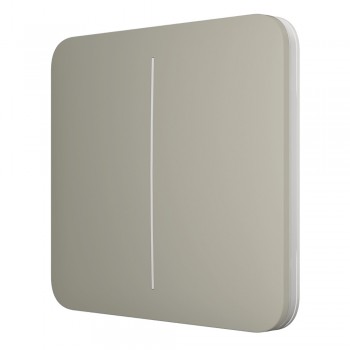 Кнопка Ajax SoloButton (2-gang) olive для двухклавишного выключателя