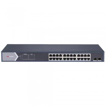Управляемый 26-портовый PoE коммутатор Hikvision DS-3E1526P-SI с 24 портами PoE