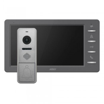 Комплект видеодомофона Arny AVD-7842 graphite+silver