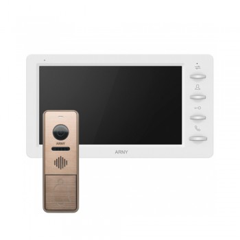 Комплект видеодомофона Arny AVD-7842 white+bronze