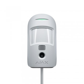 Дротовий датчик руху Ajax Superior MotionCam Fibra white з підтримкою фотоверифікації тривог