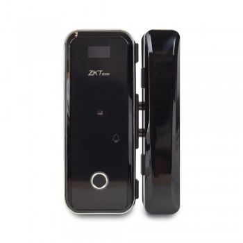 Smart замок ZKTeco GL300W left Wi-Fi для стеклянных дверей со сканером отпечатка пальца и считывателем Mifare