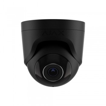 IP-видеокамера Ajax TurretCam (5 Мп/2.8 мм) black, проводная с разрешением 5 Мп и углом обзора до 110°
