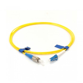 Патчкорд оптичний FC/UPC-LC/UPC SM Simplex 1 м, LSZH, Slim 2 мм