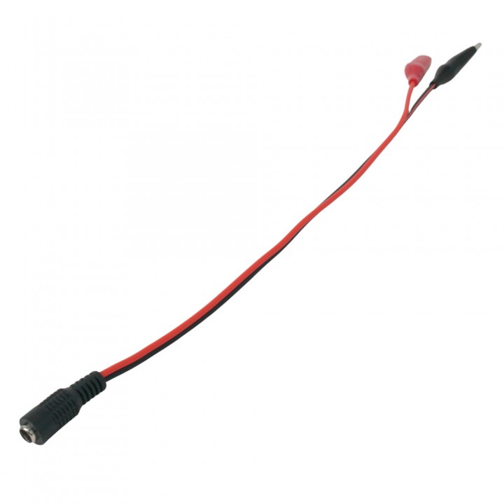 Кабель переходник DC (female) - Alligator Clip 