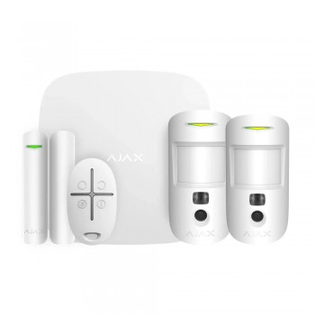 Комплект беспроводной сигнализации Ajax StarterKit Cam white + Ajax MotionCam white