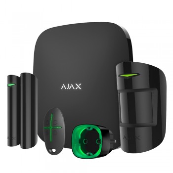 Комплект беспроводной сигнализации Ajax StarterKit + Socket (type F) black