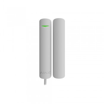 Дротовий датчик відчинення, удару та нахилу Ajax DoorProtect G3 Fibra white з двома герконами