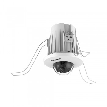 IP-відеокамера 4 Мп Hikvision DS-2CD2E43G2-U (2.8 мм) стельова з вбудованим мікрофоном для системи відеонагляду