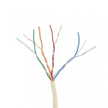 Кабель звита пара ATIS UTP 4*2*0.5-CCA PF кат.5е (UTP біметал внутрішній) бухта 305м