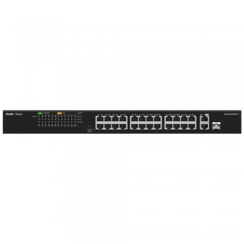Некерований PoE-комутатор Ruijie Reyee RG-ES126FGS-P 1 Combo гігабітний з 24 портами PoE