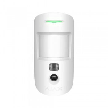 Бездротовий датчик руху Ajax MotionCam HDR white з фотокамерою для підтвердження тривог