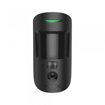 Бездротовий датчик руху Ajax MotionCam HDR black з фотокамерою для підтвердження тривог