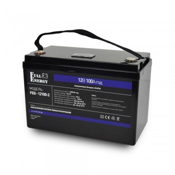 Акумулятор LiFePO4 літій залізо фосфатний 12.8В 100А·год Full Energy FEG-12100-2 (C)