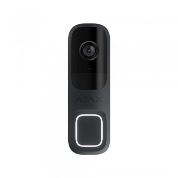 Відеодзвінок Ajax DoorBell graphite з вбудованим штучним інтелектом, ІЧ-сенсором та керуванням у застосунках