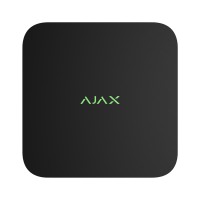Мережевий відеореєстратор Ajax NVR DC black на 8 каналів з живленням від низьковольтного джерела