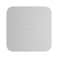 Мережевий відеореєстратор Ajax NVR DC white на 8 каналів з живленням від низьковольтного джерела