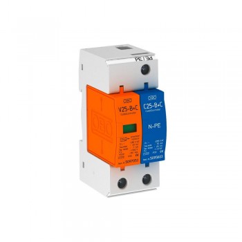 Обмежувач перенапруг OBO Bettermann Тип I+II V25-B+C 1+NPE (5094457)