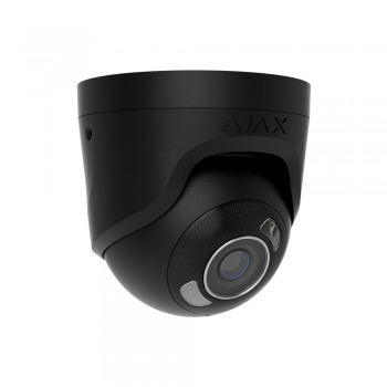 IP-відеокамера Ajax TurretCam HL (5 Мп/4 мм) black, дротова з роздільною здатністю 5 Мп і кутом огляду до 85°