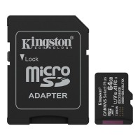Карта пам'яті microSDXC Kingston 64GB Canvas Select Plus Class 10 UHS-I + SD-адаптер (SDCS3/64GB)
