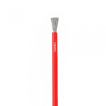 Силіконовий кабель Silicone wire 14AWG red багатожильний гнучкий (1 метр)