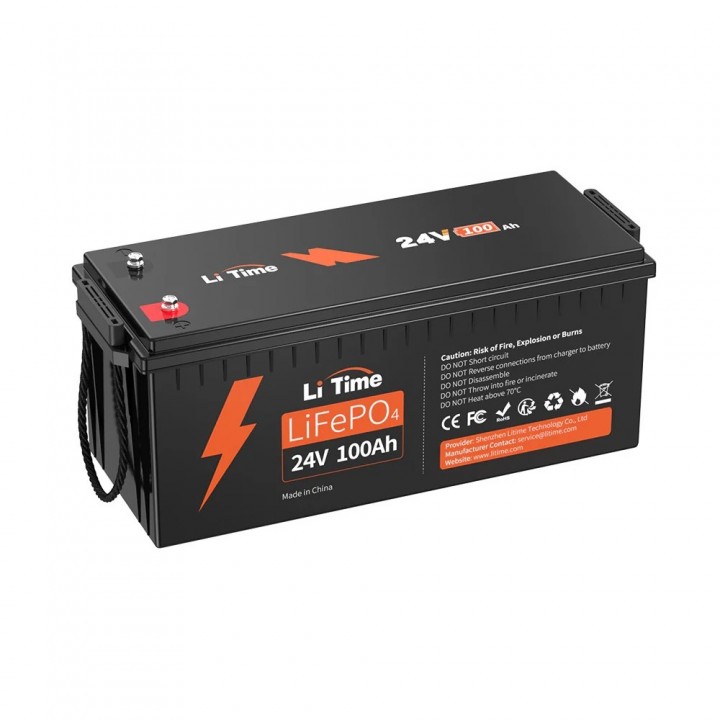 Акумулятор LiFePo4 Litime 24В 100А·год, 2560Вт·год (Litime-24V100Ah)