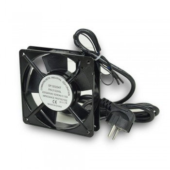 Вентилятор AXON LINK Fan-120-A 120*120, 220В, з кабелем живлення алюмінієвий
