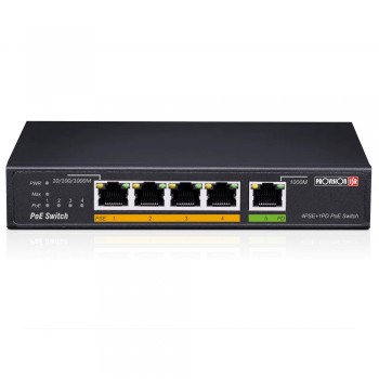 Некерований PoE-комутатор Provision-ISR POES-0460G+1G(HPD)-V2 з 4 портами PoE