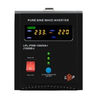 Джерело безперебійного живлення LogicPower LPL-PSW-1500VA+ (1050 Вт) 24 В з правильною синусоїдою