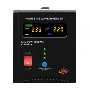 Джерело безперебійного живлення LogicPower LPL-PSW-1500VA+ (1050 Вт) 24 В з правильною синусоїдою