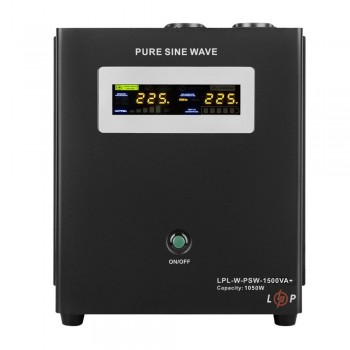 Джерело безперебійного живлення LogicPower LPL-W-PSW-1500VA+ (1050 Вт) 24 В з правильною синусоїдою