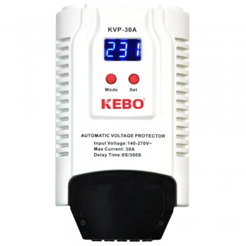Реле напруги на DIN-рейку KEBO KVP-30A 2-30A 140-260V