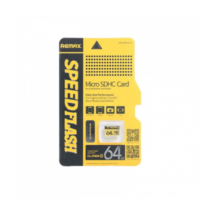 Карта памяти Remax Micro SD 64Gb, class10