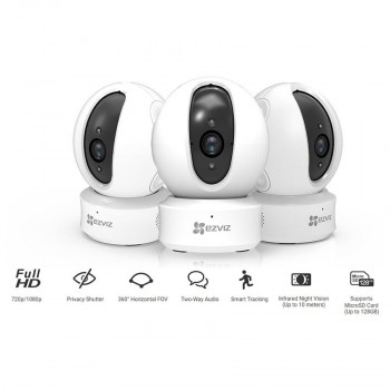  1 Мп поворотная IP Wi-Fi видеокамера EZVIZ CS-CV246-B0-1C1WFR 