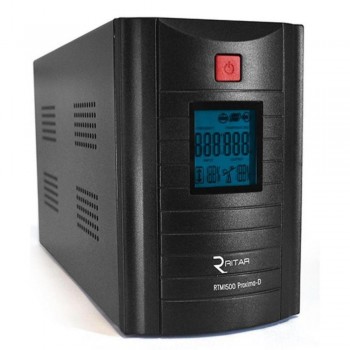 ИБП Ritar RTM1500 (900W) Proxima-D, LCD, AVR, 3st, 3xSCHUKO socket, 2x12V9Ah