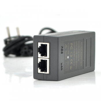POE инжектор 12V 1A (12Вт) с портами Ethernet 10/100/1000Мбит/с + кабель питания (92*72*50) 0.095 кг (88*45*30