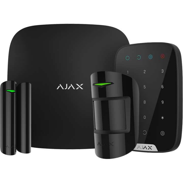 КОМПЛЕКТ СИГНАЛИЗАЦИИ AJAX STARTERKIT + KEYPAD BLACK