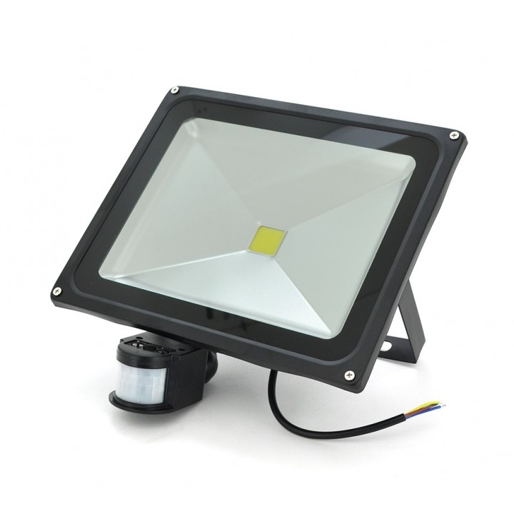 Прожектор LED c датчиком движения RJ-G-50W, IP66, 6400K